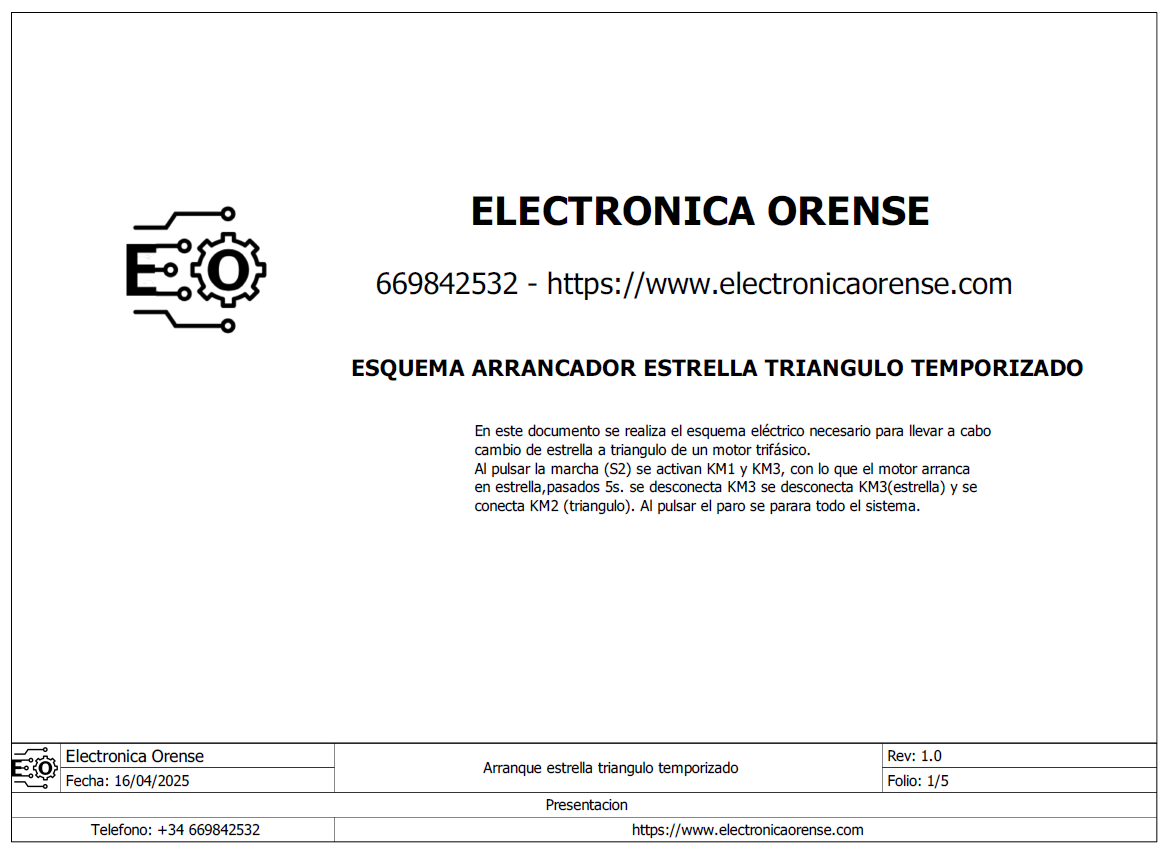 Esquema electrico arranque estrella triangulo para motor trifasico temporizado